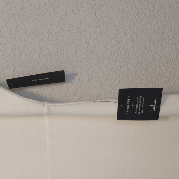 Lulu's Spoonful of Sass white fitted sleeveless ruffle trim bodycon mini dress - Picture 8 of 15